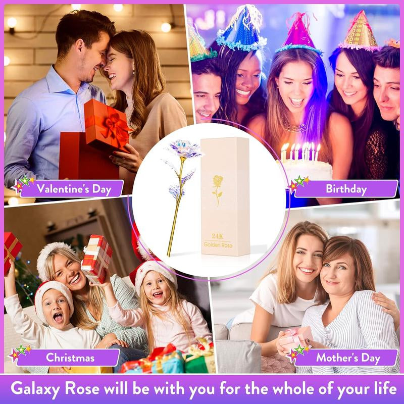 [Limited Halloween Sale] : Mothers Day Rose Gifts for Mom Flower Birthday Gifts for Women Colorful Rainbow Enchanted Crystal Flower Mothers Day Ideas Gifts for Wife Daughters Sister Friends