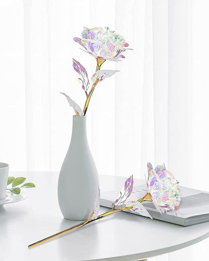 [Limited Halloween Sale] : Mothers Day Rose Gifts for Mom Flower Birthday Gifts for Women Colorful Rainbow Enchanted Crystal Flower Mothers Day Ideas Gifts for Wife Daughters Sister Friends